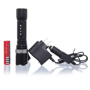 Q5 LED Flashlight 1000 Lumens Adjustable Focus Torch Zoomable Flashlight   Charger  18650 Battery Bicycle Light 40OT17