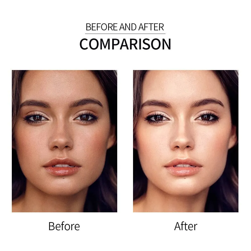 QiBest Highlighter Stick Soft Mist Highlighter Stereo Brightening and Contouring Stick Shadow Contour Concealer Palette Long Wear Cosmetics Makeup Women Gifts Professional (A)