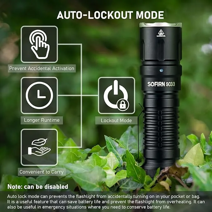 Reachareable Flashlights High Lumens, Sofirn SC33 Powerful Flashlights 5200 Lumens, Emergency Flashlight Super Bright, Waterproof Flashlights for Home