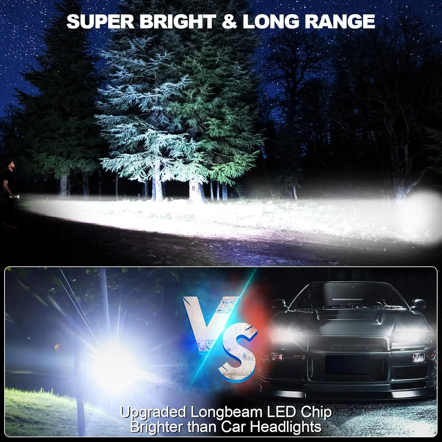 Rechargeable Flashlights High Lumens - Super Bright Small Pocket Magnetic Flashlight, 8 Modes LED Tactical Flash Light, Dual Button Powerful Flashlight for Camping (2, Red)