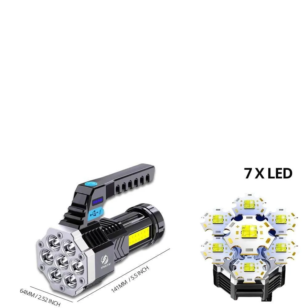 Rechargeable LED Flashlight - High-Power Super Bright Torch