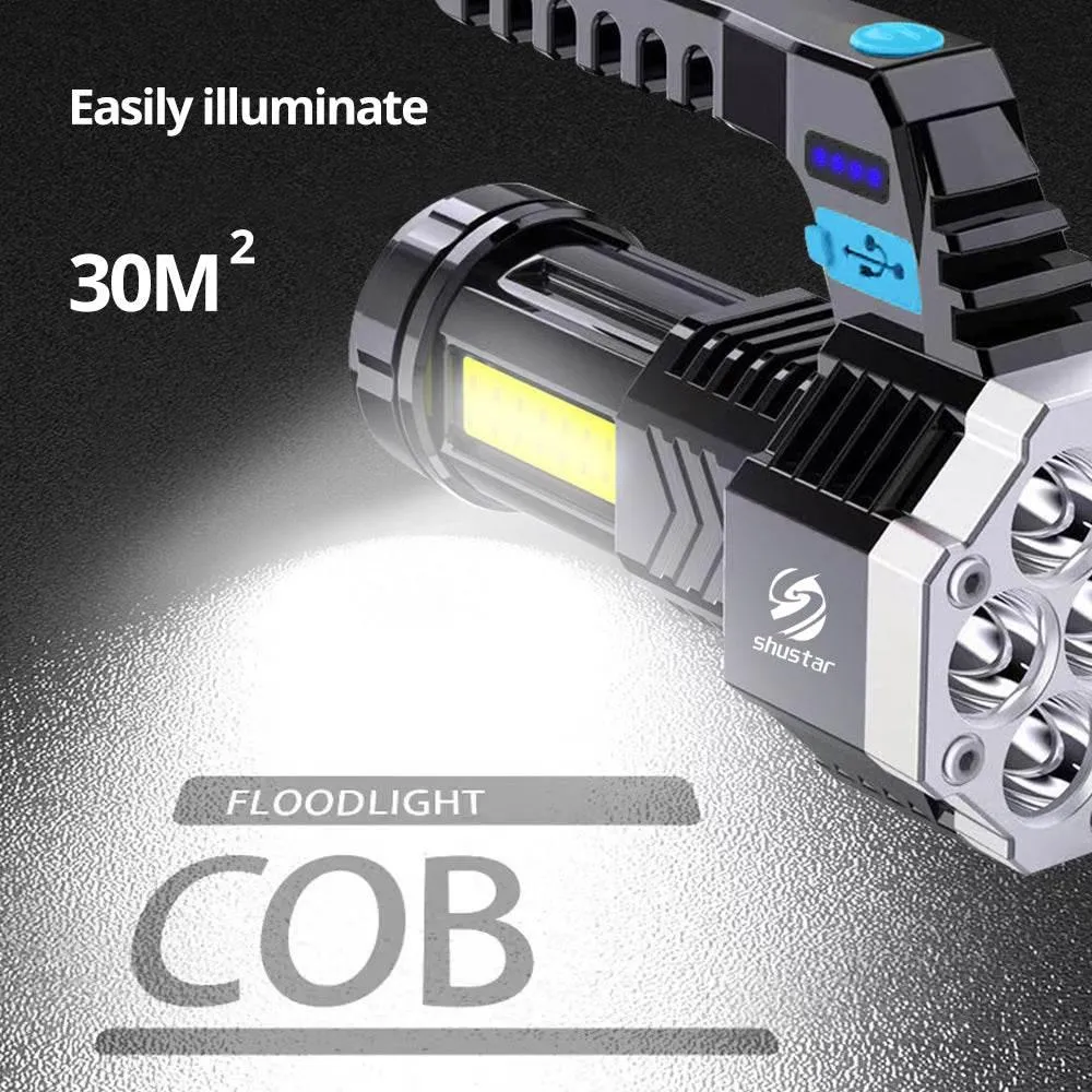 Rechargeable LED Flashlight - High-Power Super Bright Torch
