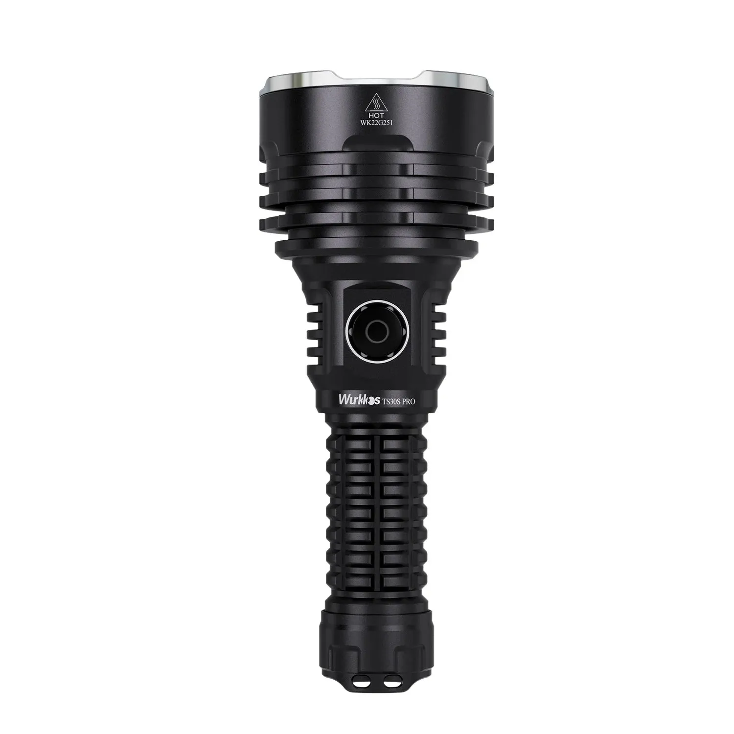 Rechargeable Tactical Flashlight 6000 Lumens LED USB-C Torch 21700 Battery Stainless Bezel Power Bank