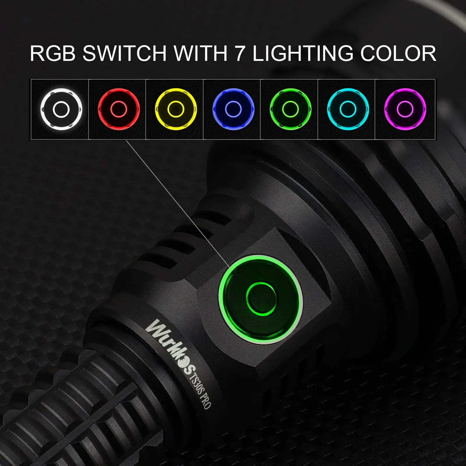 Rechargeable Tactical Flashlight 6000 Lumens LED USB-C Torch 21700 Battery Stainless Bezel Power Bank