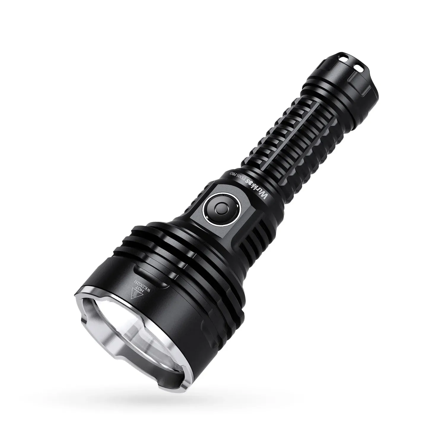 Rechargeable Tactical Flashlight 6000 Lumens LED USB-C Torch 21700 Battery Stainless Bezel Power Bank