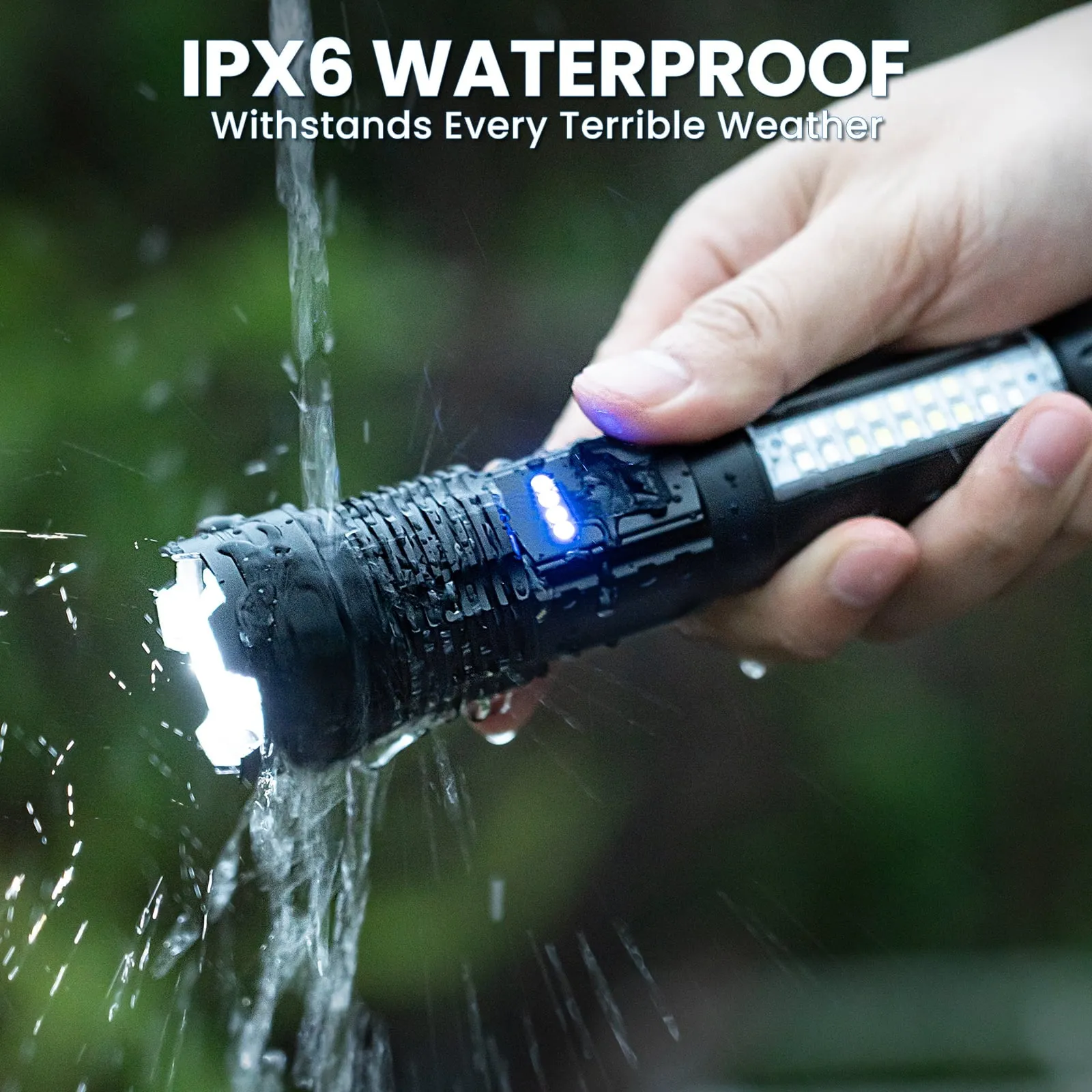 Rechargeable Waterproof Led Tactical Flashlight