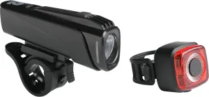 Retrospec Beam USB Rechargeable Bike Light Kit - Bright Front and Back Lights for Night Riding - Weatherproof, Easy to Install Headlight and Tail Light Set