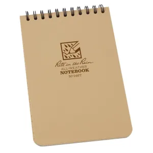 Rite in the Rain 946T, All-Weather Tan Universal Polydura Notebook, 102mm x 152mm