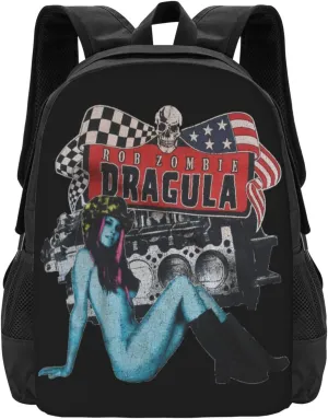 Rob Musics Zombie Backpack Large Capacity Leisure Travel Backpack Book Bag Outgoing Daypack 12.5x5.5x16.5 inch