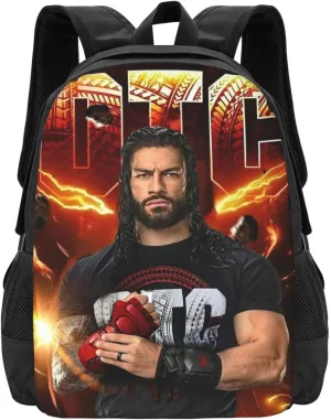 Roman Wrestler Reigns Unisex Fitness Bag, Backpack for Travel Breathable Work Backpack Notebook Bag for Men and Women