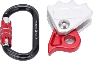 Rope Grab High Strength Secure Easily Use Slide Light Practical Lanyard Arborist Gear Kit Mountaineering Climbing Red