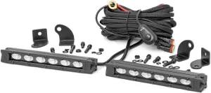 Rough Country 6" Black Series Slimline CREE LED Light Bars | Pair - 70406ABL