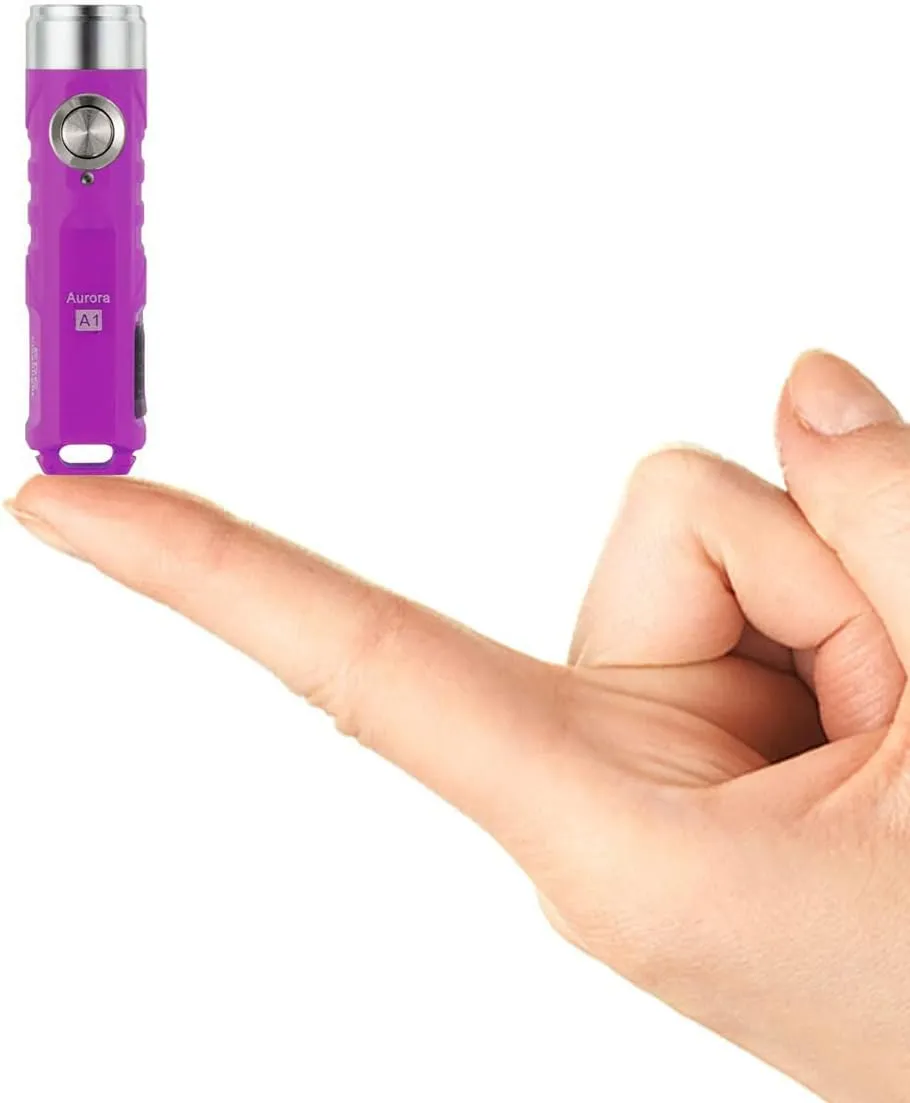 RovyVon Aurora A1 G4 Rechargeable Keychain Flashlights USB C, 650lumens Bright Mini EDC Flashlight IPx6 Multi Functions Small Pocket Flashlight, Outdoor Camping Essentials EDC Gear for Men Women