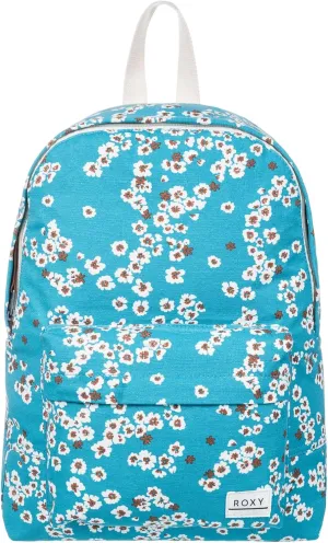 Roxy Women's Sugar Baby Backpack | Travel |Vacation | Work | Everyday Carry | 16L Capacity, Maui Blue Margarita, One Size