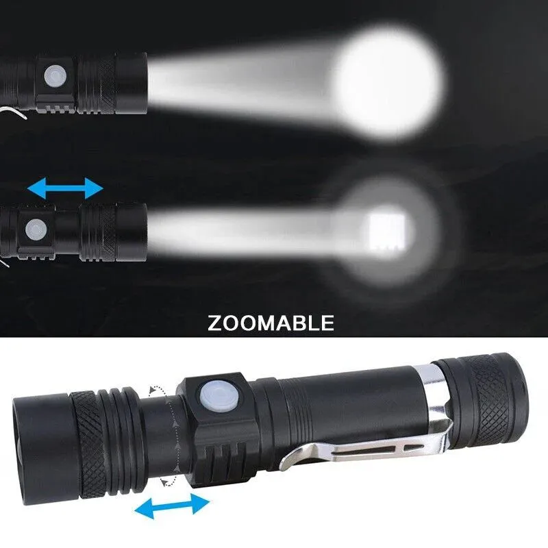 Royaleva Super Blight 90000LM Torch - USB Rechargeable LED Flashlight