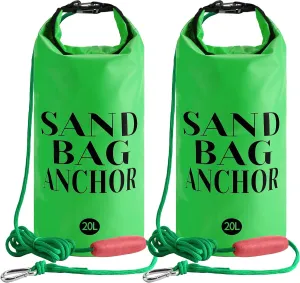 RunNico 500D Sand Anchor for Small Boats,2 in 1 PWC Jet Ski Anchor Kit with Adjustable Buoy,Waterproof Dry Bag for Jet Ski, Kayak, Boat, Watercraft and Canoe