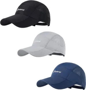 Running Hat Outdoor Quick Drying Baseball Cap Mesh Cool Workout Cap for Women and Men
