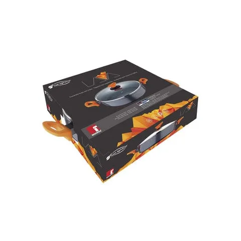 San Ignacio 28cm Forged Shallow Pan With Lid SGN2288