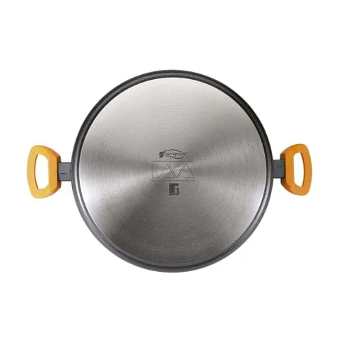 San Ignacio 28cm Forged Shallow Pan With Lid SGN2288