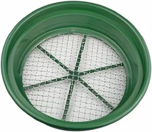 SE Patented Stackable 13-1/4" Sifting Pan, Mesh Size 1/2" - GP2-12