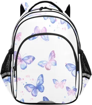 senya Backpack Toddler School Book Bag for Girls Boys Kids Travel Bag Light Gradual Butterflies 8-14 Years Old