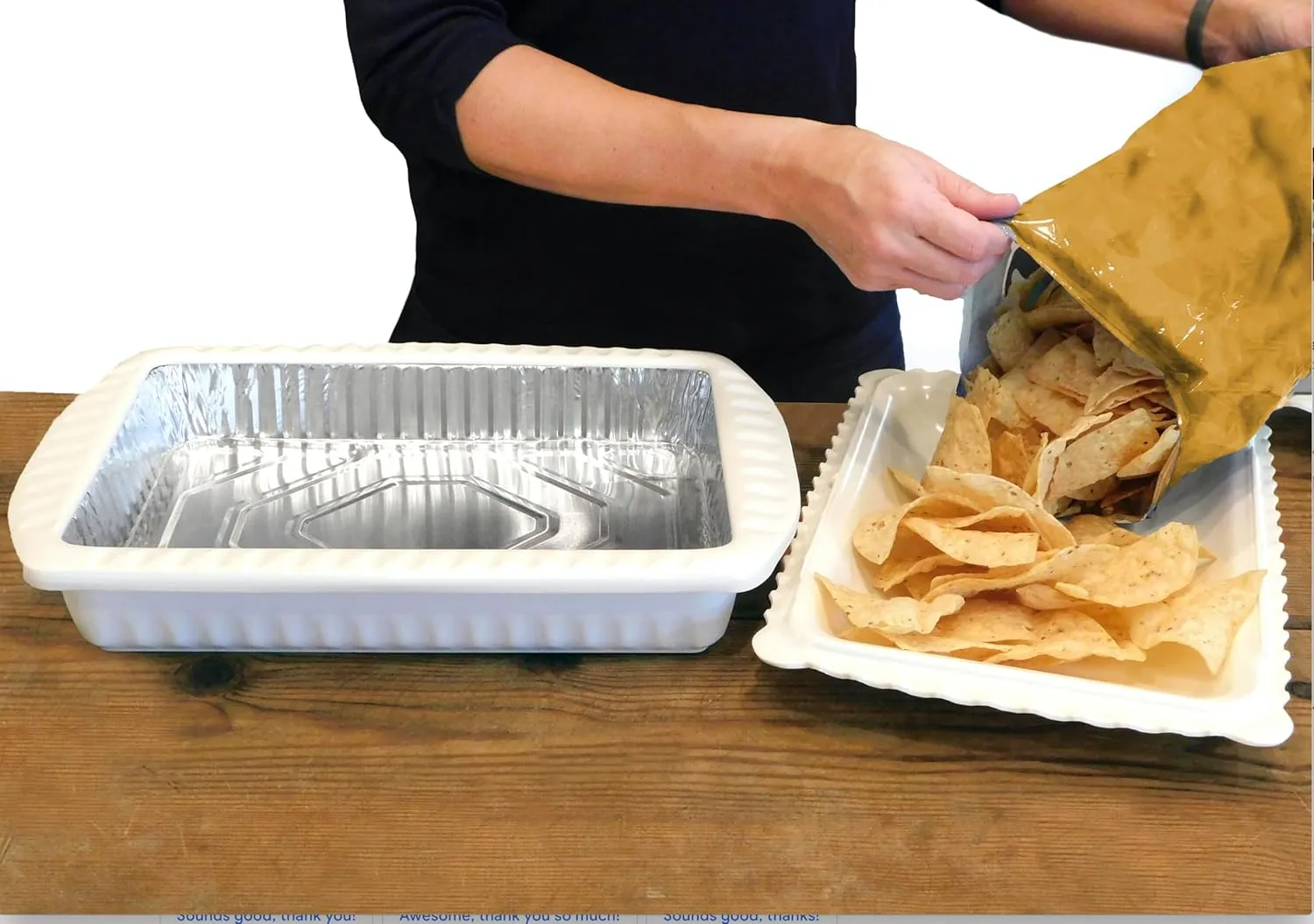 Serving and Casserole Carrier for 9x13x2 Foil Pans, Heat Resistant w/Handles, Lid Locks in Place for Safe and Easy Carrying, Lid Doubles as a Serving Dish, 1 Foil Pan included, BPA Free - Made in USA -Charcoal