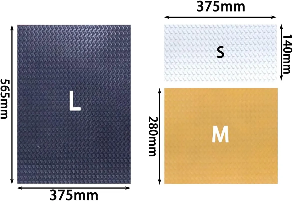 Shoe Sole Repair Rubber Sole Sheet, 2.5MM Thick Shoe Sole Replacement Rubber Soling Sheet for Bottom of Shoes(L(375mmx565mm), Black)