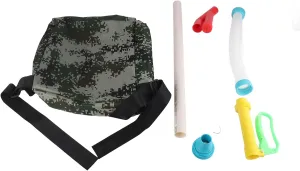 Shoulder Strap 46.0×36.0×5.0 Beans Planter Flexible Handle Manual Fertilizer Spreader with Bag for Farm Corn Vegetables Sugar Cane Fruit Trees Manual Seeder Spreaders