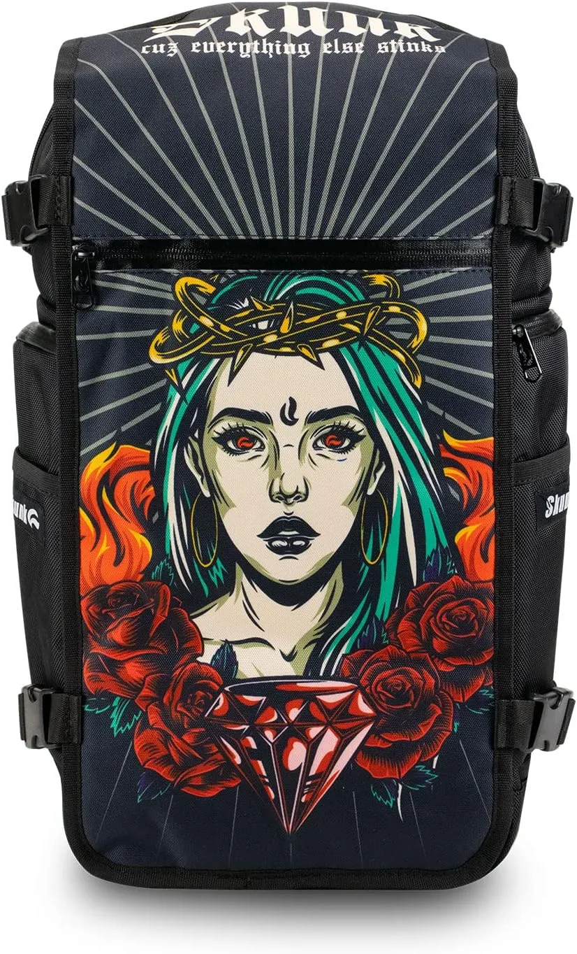 Skunk FaceOff Customizable Smell-proof Fashion Backpack (Reflection, Large)