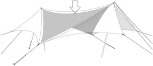 Snow Peak Hexa Evo Takibi Inner Tarp - Aramid, Grey, Water Repellent