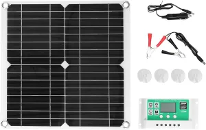 Solar Panel Kit, 280x280mm 40W 18V Lightweight Solar Panel Charger for Hiking Camping Traveling for Outdoor Biking Mountaineering
