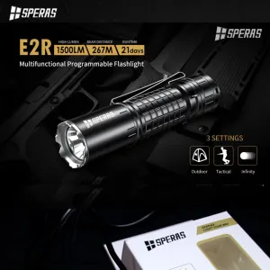 SPERAS E2R 1500LMS 267M 21700 EDC Flashlight