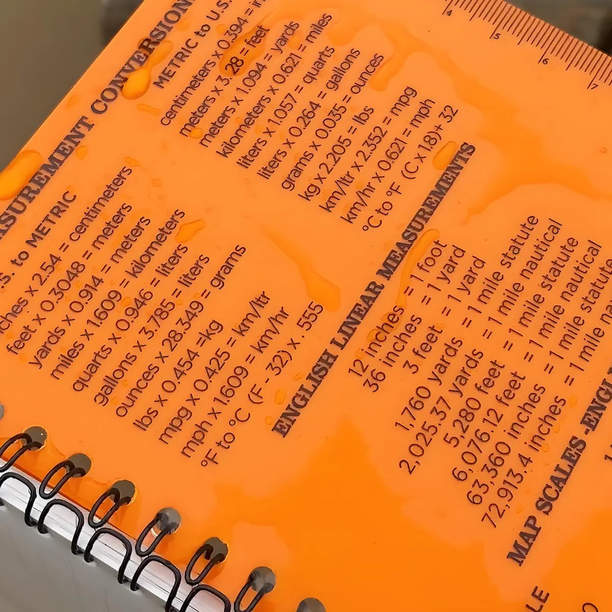 Spiral Notebook Field Orange