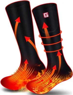 Spring Heated Socks - Rechargeable, Heating Men Women, Thermal Insulated, Sports Women's Hiking Winter Heating Socks