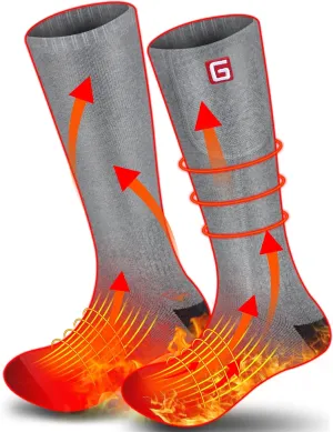 Spring Heated Socks - Rechargeable, Heating Men Women, Thermal Insulated, Sports Women's Hiking Winter Heating Socks