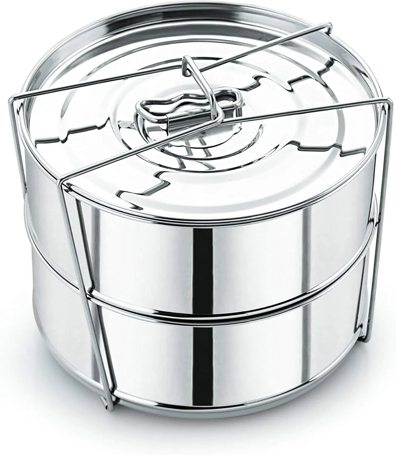 Stackable Stainless Steel Insert Pans - Inserts for Instant Pot - Pan for Instapot - Accessories for Instant Pot- FITS 6 QT and Above - Single Size - Pressure Cooker Steamer Pan Accessories
