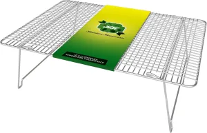 Stackable Stainless Steel Wire Half Sheet Cooling Rack(12"x17") - with Collapsible Folding Legs - For Baking, Cooking, & Grilling - Perfect for Cookies, Muffins, Bread & More