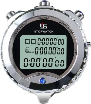 Stopwatch Timer Digital Stopwatch with Large Display & Buttons Handheld Timer Sports Chronograph Stopwatch Digital Timer
