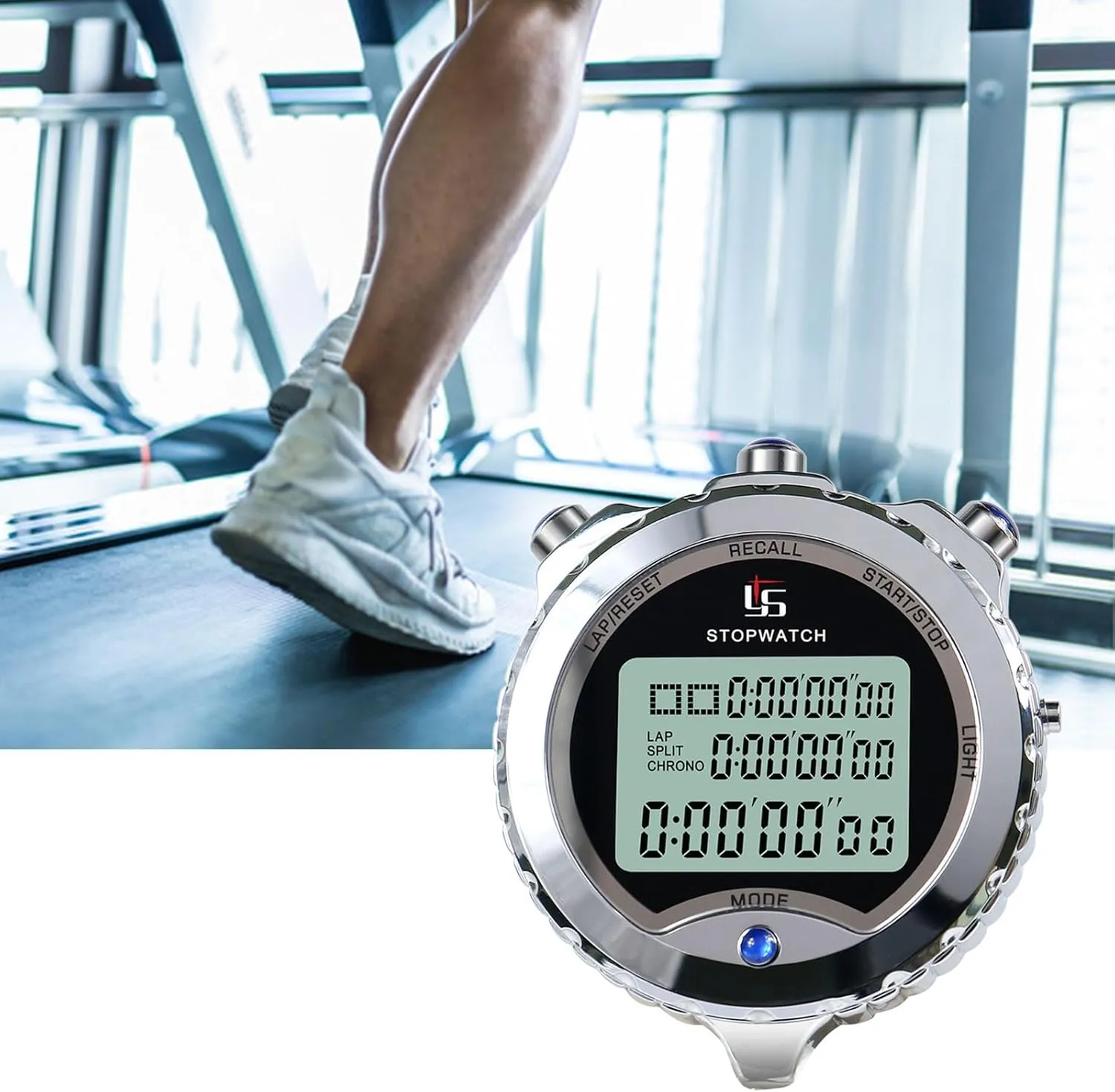 Stopwatch Timer Digital Stopwatch with Large Display & Buttons Handheld Timer Sports Chronograph Stopwatch Digital Timer