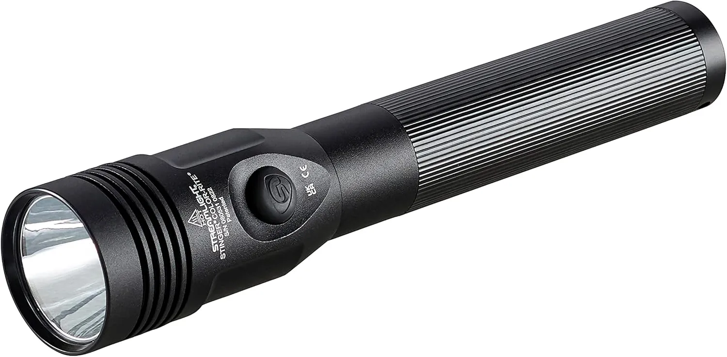 Streamlight 75499 Stinger 500-Lumen Color-Rite Rechargeable Flashlight with 120V/12V DC Charger, Black