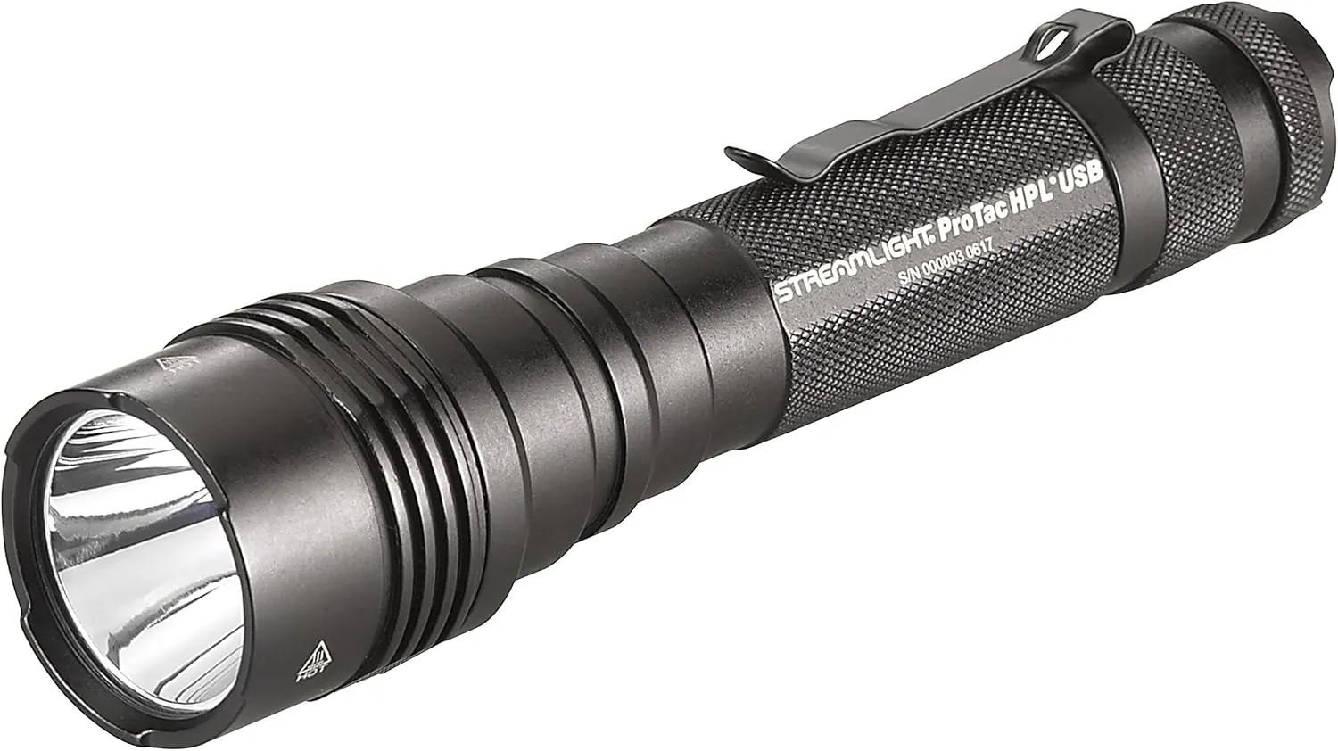 Streamlight 88077 ProTac HPL USB 1000-Lumen Long-Range USB Rechargeable Tactical Flashlight with USB Cord and Holster, Black