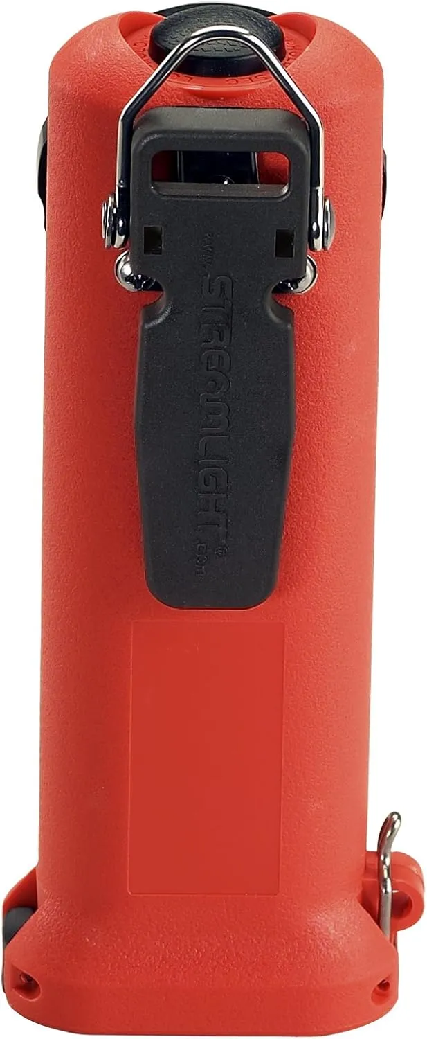 Streamlight 90503 Survivor 175-Lumen Rechargeable Safety-Rated Firefighter Right Angle Flashlight with AC/DC Charging, Orange