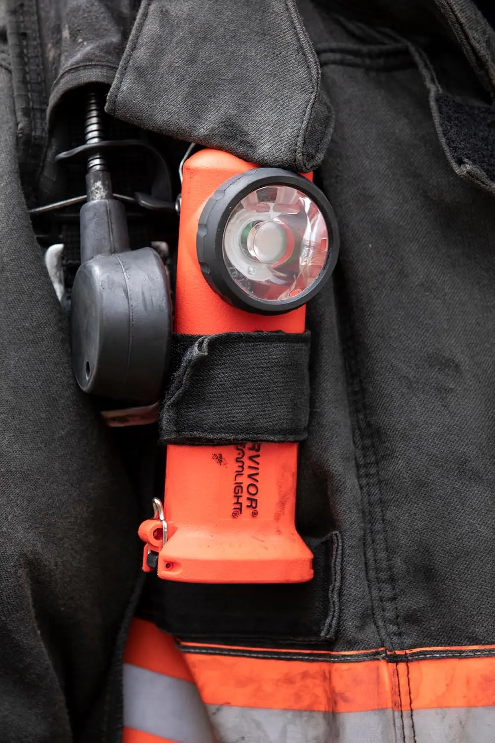 Streamlight 90503 Survivor 175-Lumen Rechargeable Safety-Rated Firefighter Right Angle Flashlight with AC/DC Charging, Orange