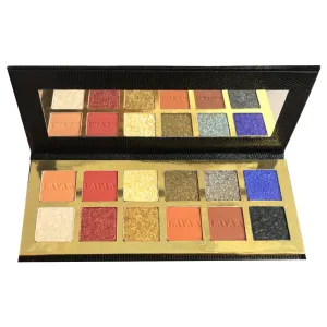 SUNSET PALETTE by Lavaa Beauty | Luxe Eyeshadow Palette, Shimmer, Mattes, 12-pan Palette