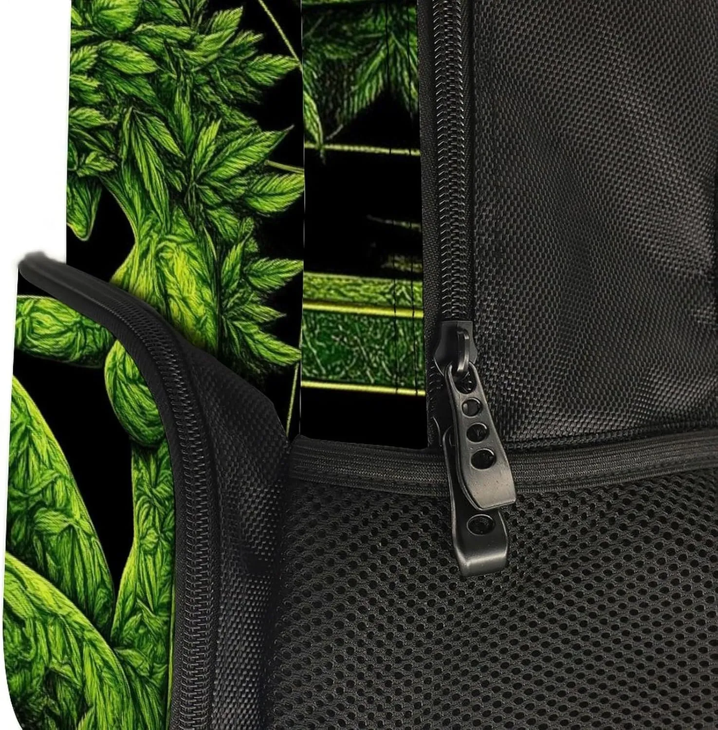 Supdreamc Daypack Backpack Anti-Theft Multipurpose Big Capacity Bookbag - Beauty Green Marijuanaweed Leaf Woman WomanBusiness Computer Bag With Side Pockets
