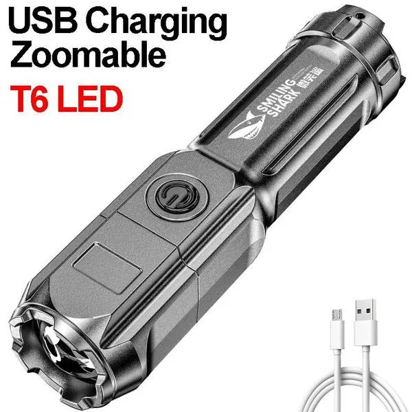 Super Bright ABS Strong Light Focusing Led Flashlight