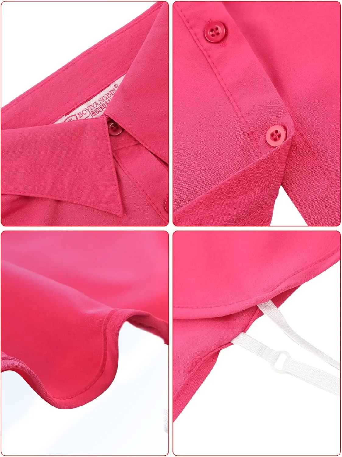 Syhood 4 Pcs Fake Collar Detachable False Dickey Collar Half Shirts Round for Women Outfits
