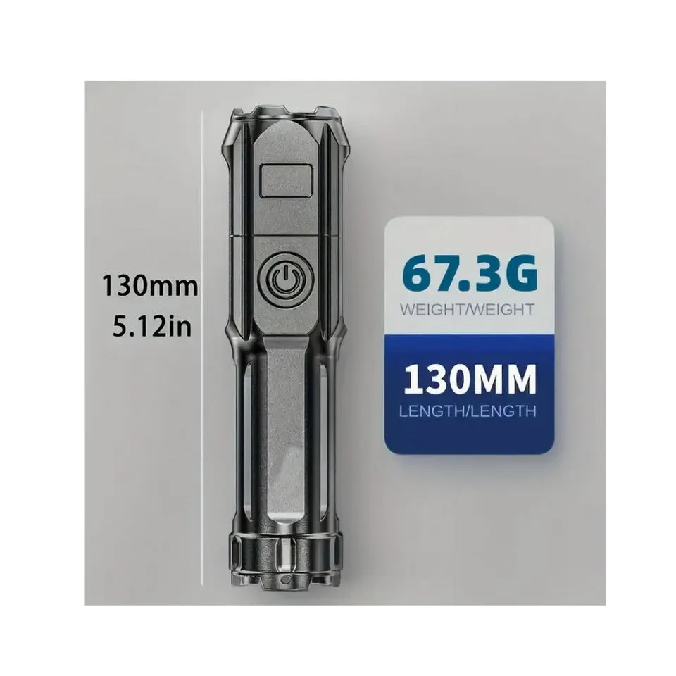Tactical-Style Rechargable Flashlight