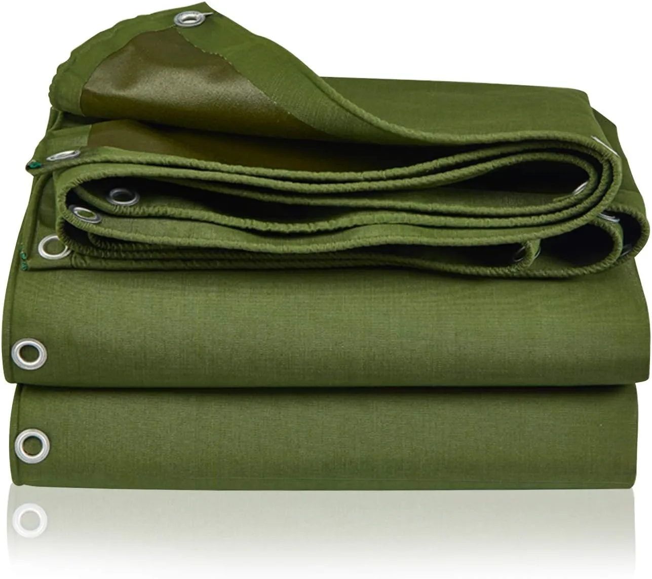 Tarp Canvas,Heavy Duty Waterproof for Outdoors, Truck, Water Resistant, UV Resistant Tarpaulin Cover for Car Boat Camping Firewood Woodpile(9.8 x 9.8 Feet)