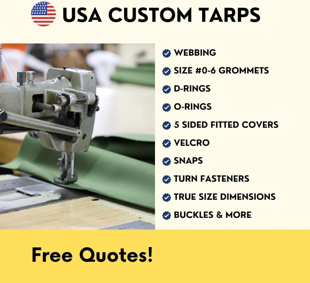 TARP SUPPLY Inc.10'x10' White Poly Tarp–8 Mil Waterproof,UV-Resistant Tarpaulin with Aluminum Grommets Reinforced Edges for Party Tents,Roofs,Boats,RVs,Furniture,Farm & Outdoor Use
